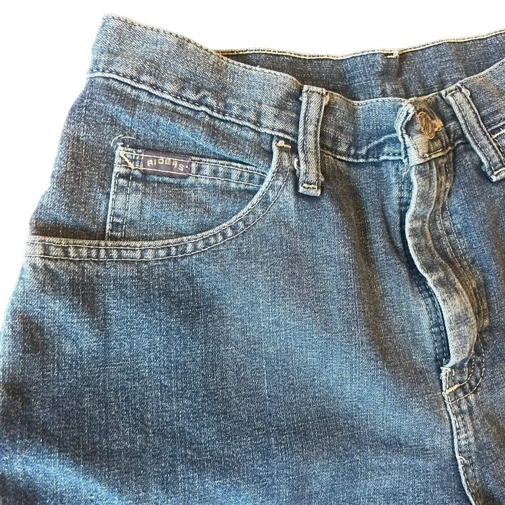 Lee Rider’s Vintage Mom Jeans Shorts Size: 6 90s Retro Denim Blue High Waist